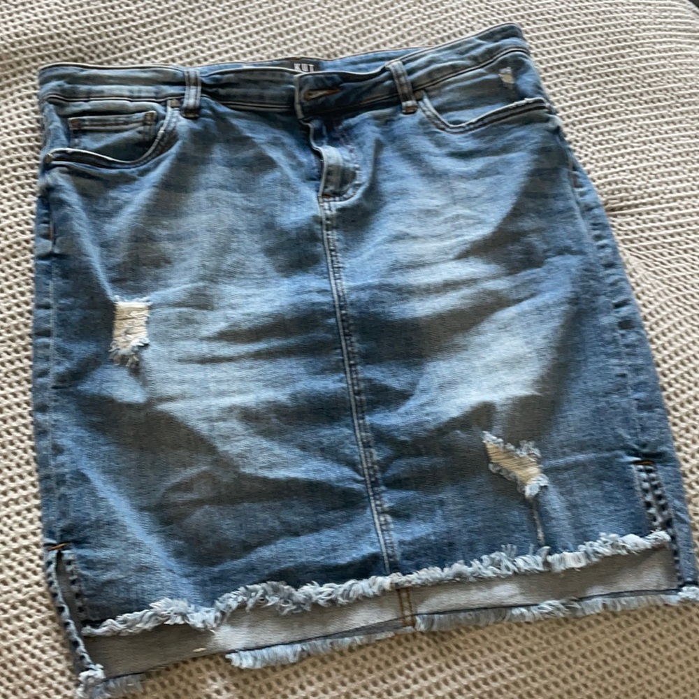 KUT denim skirt